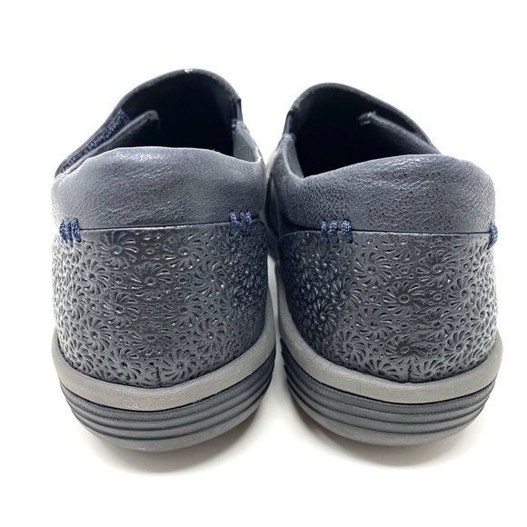 Hälsa Footwear Anna Leather Clog Navy WIDE - Picture 4 of 7